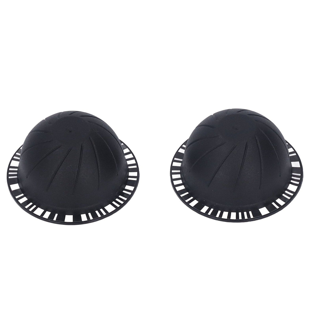 Coffee Capsule Filter Cup Kit Black with Beech Holder Aluminum Foil Spoon Brush 230ml Reusable Coffee Powder Filler