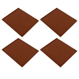 4Pcs Silicone Dehydrator Mats Food Grade High Temperature Resistance Prevent Sticking Fruit Dehydrator Trays with Edge Coffee