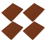 4Pcs Silicone Dehydrator Mats Food Grade High Temperature Resistance Prevent Sticking Fruit Dehydrator Trays with Edge Coffee - Close-Up Angle