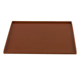 4Pcs Silicone Dehydrator Mats Food Grade High Temperature Resistance Prevent Sticking Fruit Dehydrator Trays with Edge Coffee