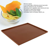 4Pcs Silicone Dehydrator Mats Food Grade High Temperature Resistance Prevent Sticking Fruit Dehydrator Trays with Edge Coffee - Extra Image