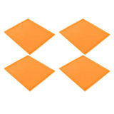 4Pcs Silicone Dehydrator Mats Food Grade High Temperature Resistance Prevent Sticking Fruit Dehydrator Trays with Edge Orange