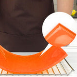 4Pcs Silicone Dehydrator Mats Food Grade High Temperature Resistance Prevent Sticking Fruit Dehydrator Trays with Edge Orange - Extra Image