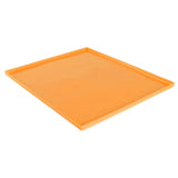 4Pcs Silicone Dehydrator Mats Food Grade High Temperature Resistance Prevent Sticking Fruit Dehydrator Trays with Edge Orange