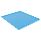 4Pcs Silicone Dehydrator Mats Food Grade High Temperature Resistance Prevent Sticking Fruit Dehydrator Trays with Edge Blue - Extra Image