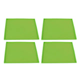 4Pcs Silicone Dehydrator Mats Food Grade High Temperature Resistance Prevent Sticking Fruit Dehydrator Trays with Edge Green