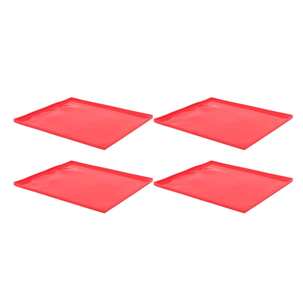 Roll Cake Mat Prevent Stick Food Grade Silicone Flexible Baking Mold Dehydrator Mat with Raised Edge for Biscuits