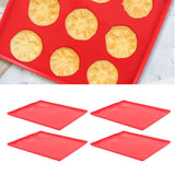 Roll Cake Mat Prevent Stick Food Grade Silicone Flexible Baking Mold Dehydrator Mat with Raised Edge for Biscuits