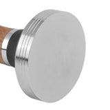 Coffee Tamper Stainless Steel Flat Bottom Coffee Hand Tamping Tool with Wooden Handle 51mm/2.0in - Extra Image