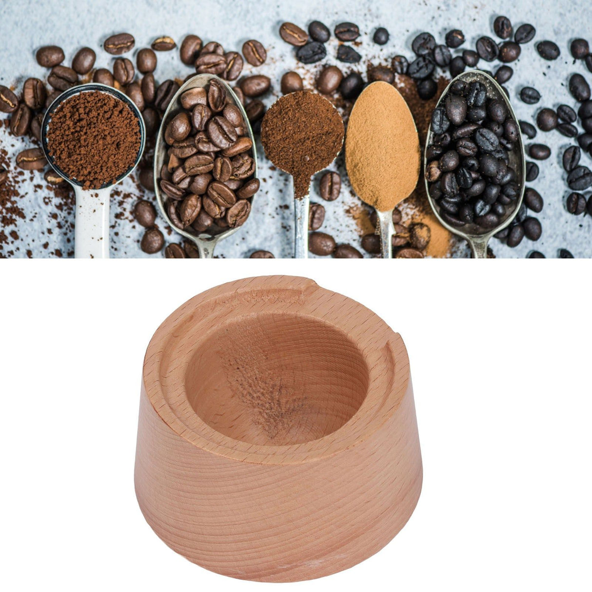 Reusable Coffee Capsule Powder Filler Wooden Coffee Capsule Refill Holder Beech Wood Coffee Capsule Filler Accessory