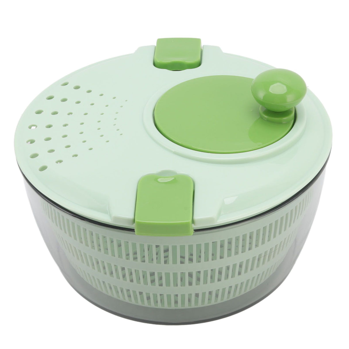 4L Vegetable Dryer PP Salad Spinner Multifunction Salad Drainer Bowl for Home Kitchen Green