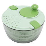 4L Vegetable Dryer PP Salad Spinner Multifunction Salad Drainer Bowl for Home Kitchen Green