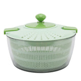 4L Vegetable Dryer PP Salad Spinner Multifunction Salad Drainer Bowl for Home Kitchen Green