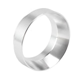 51mm Dosing Funnel Anti Flying Powder Aluminum Alloy Universal Dosing Rings with Magnetic for Household Coffee Shop Silver - 45-Degree Angle