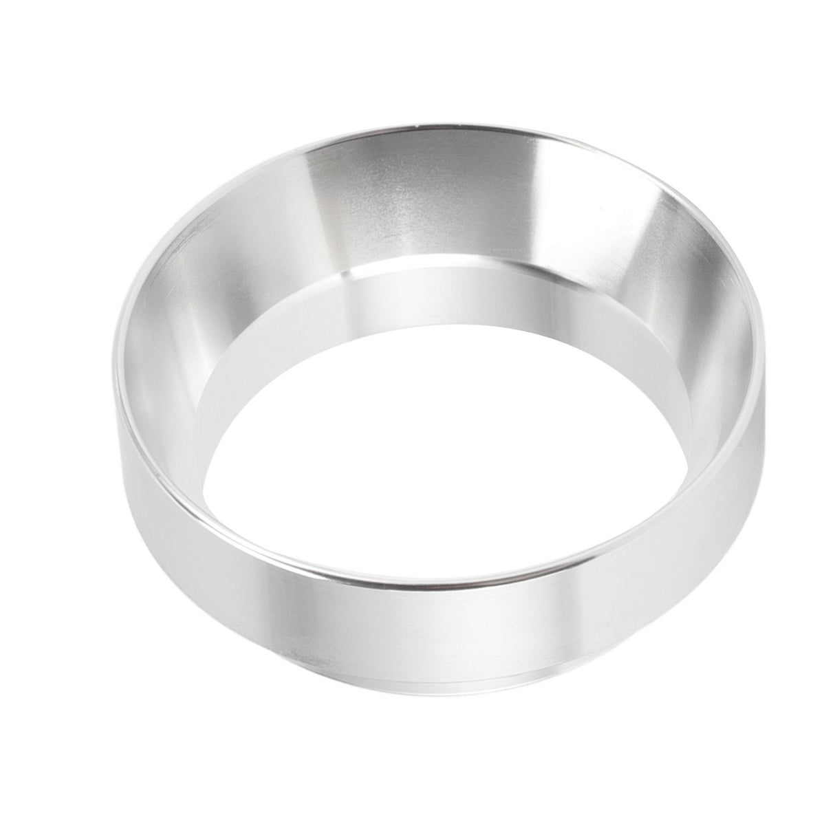 51mm Dosing Funnel Anti Flying Powder Aluminum Alloy Universal Dosing Rings with Magnetic for Household Coffee Shop Silver