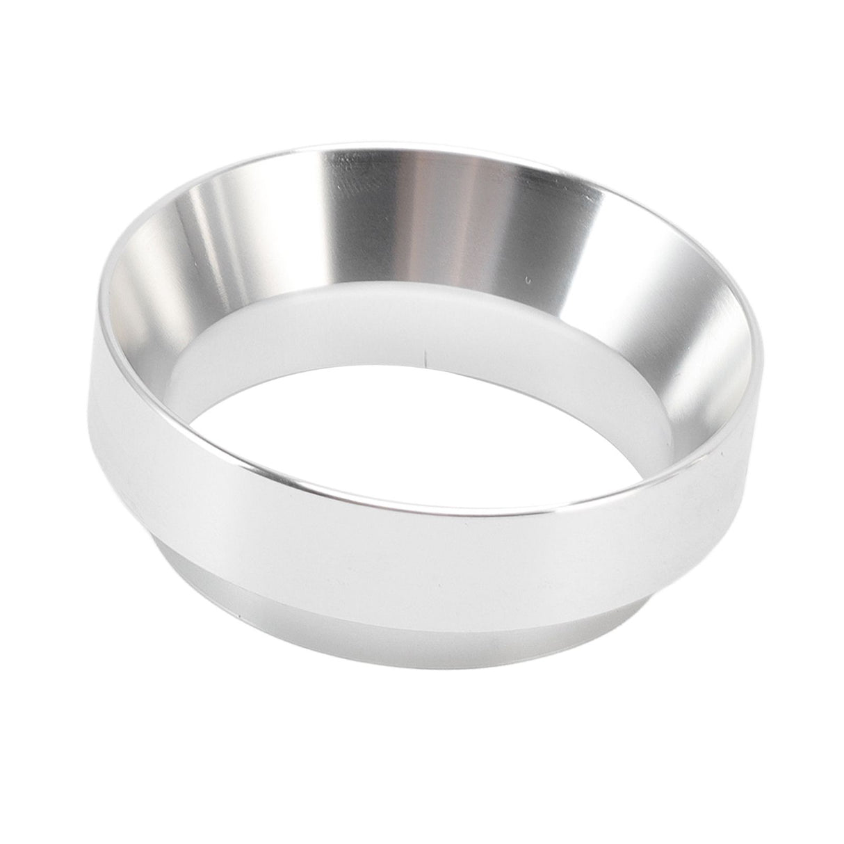 51mm Dosing Funnel Anti Flying Powder Aluminum Alloy Universal Dosing Rings with Magnetic for Household Coffee Shop Silver