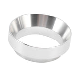 51mm Dosing Funnel Anti Flying Powder Aluminum Alloy Universal Dosing Rings with Magnetic for Household Coffee Shop Silver