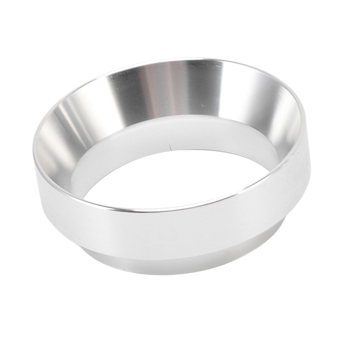 51mm Dosing Funnel Anti Flying Powder Aluminum Alloy Universal Dosing Rings with Magnetic for Household Coffee Shop Silver