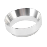 51mm Dosing Funnel Anti Flying Powder Aluminum Alloy Universal Dosing Rings with Magnetic for Household Coffee Shop Silver