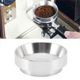 51mm Dosing Funnel Anti Flying Powder Aluminum Alloy Universal Dosing Rings with Magnetic for Household Coffee Shop Silver - Extra Image