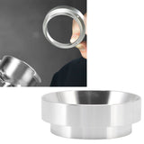 51mm Dosing Funnel Anti Flying Powder Aluminum Alloy Universal Dosing Rings with Magnetic for Household Coffee Shop Silver - Extra Image
