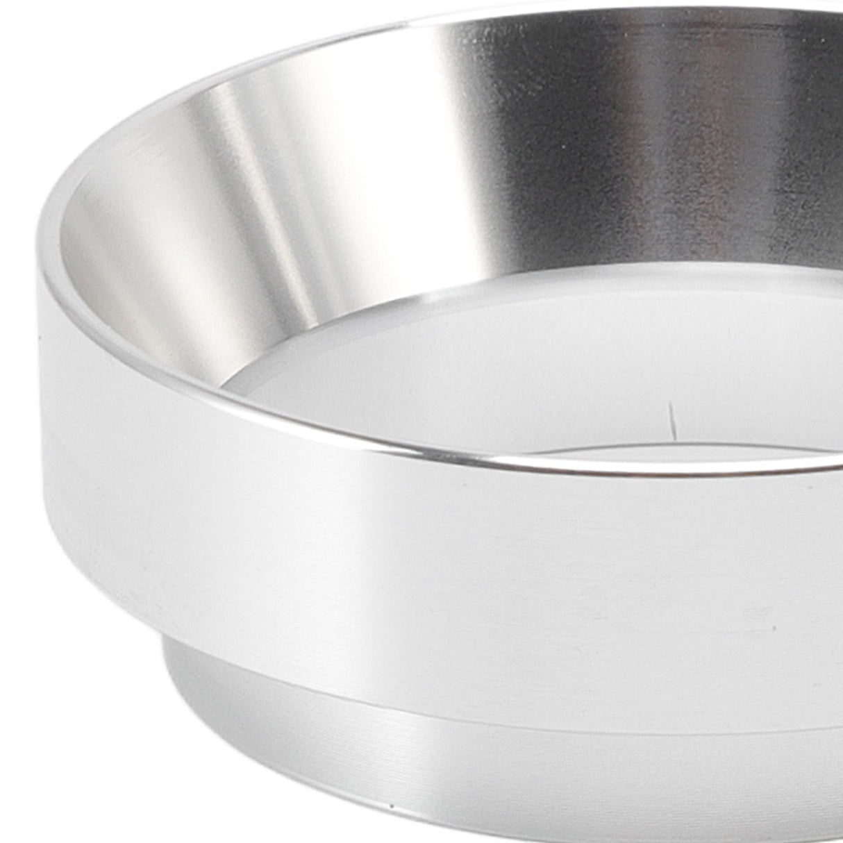 51mm Dosing Funnel Anti Flying Powder Aluminum Alloy Universal Dosing Rings with Magnetic for Household Coffee Shop Silver