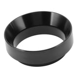 51mm Dosing Funnel Anti Flying Powder Aluminum Alloy Universal Dosing Rings with Magnetic for Household Coffee Shop Black - Low Angle