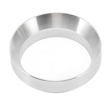 58mm Coffee Dosing Funnel Italian Magnetic Aluminium Alloy Coffee Powder Dosing Ring for Cafe Business Home Silver - Front View