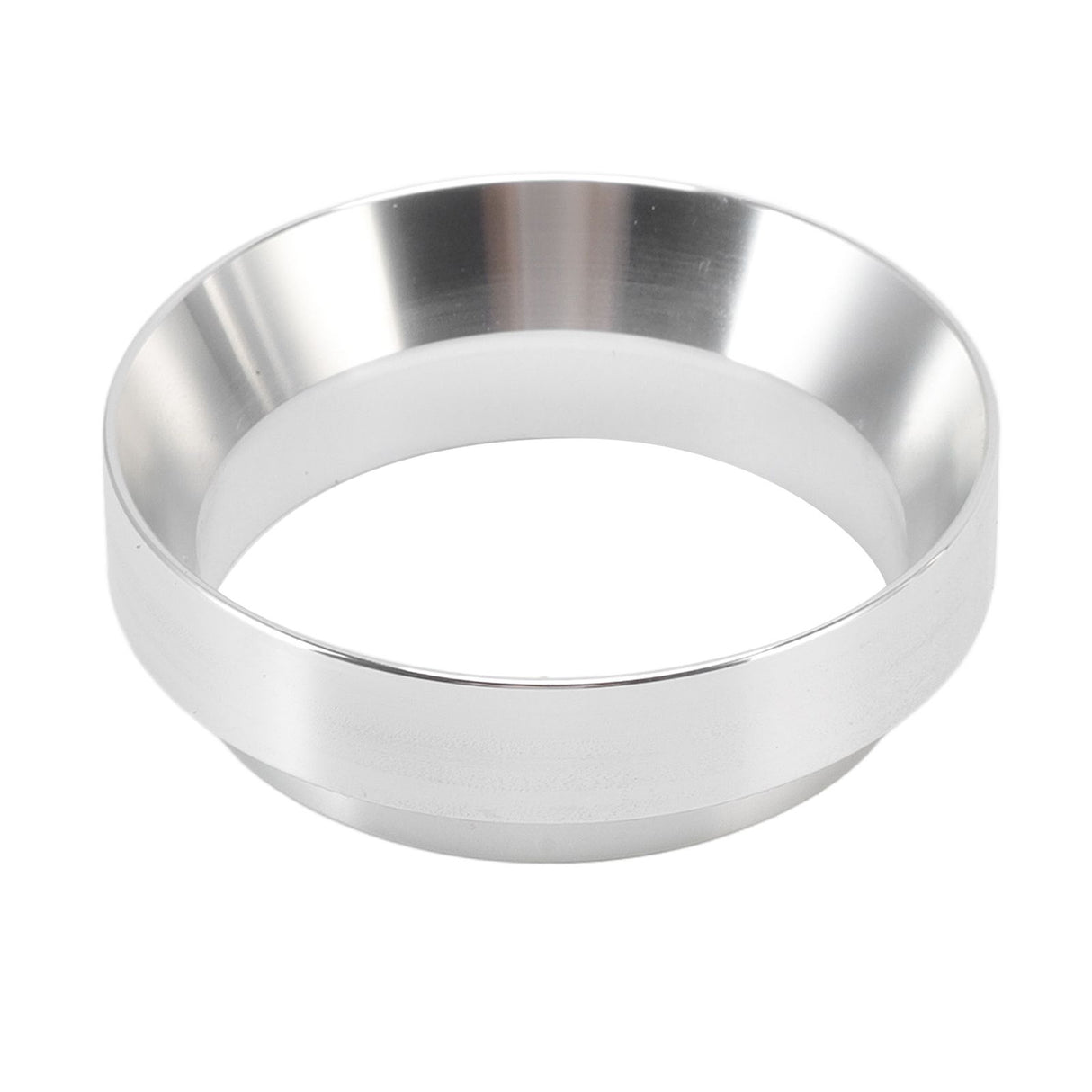 58mm Coffee Dosing Funnel Italian Magnetic Aluminium Alloy Coffee Powder Dosing Ring for Cafe Business Home Silver