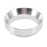 58mm Coffee Dosing Funnel Italian Magnetic Aluminium Alloy Coffee Powder Dosing Ring for Cafe Business Home Silver - Side View