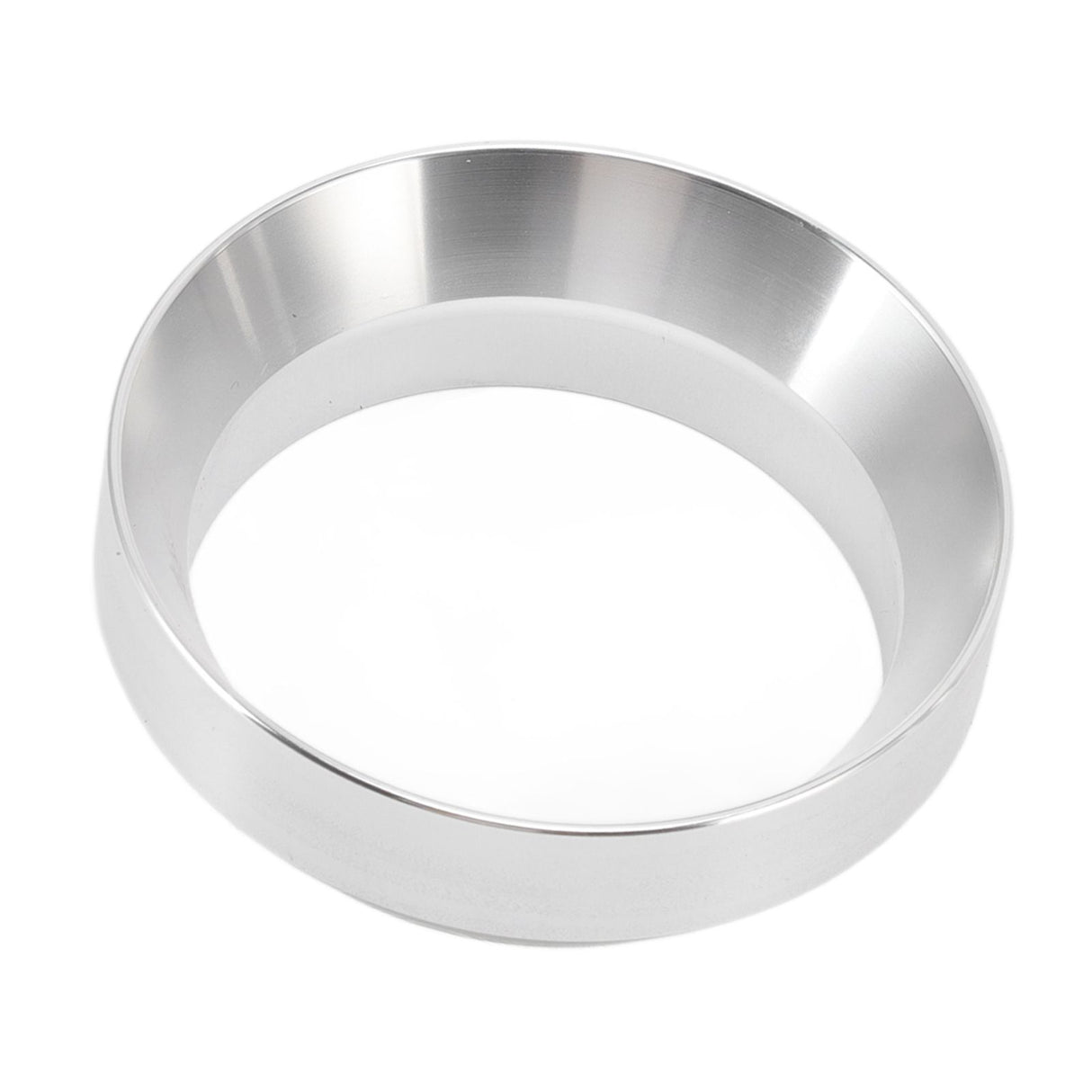 58mm Coffee Dosing Funnel Italian Magnetic Aluminium Alloy Coffee Powder Dosing Ring for Cafe Business Home Silver