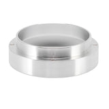 58mm Coffee Dosing Funnel Italian Magnetic Aluminium Alloy Coffee Powder Dosing Ring for Cafe Business Home Silver