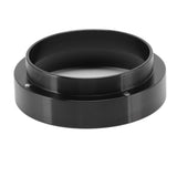 58mm Coffee Dosing Funnel Italian Magnetic Aluminium Alloy Coffee Powder Dosing Ring for Cafe Business Home Black