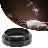 58mm Coffee Dosing Funnel Italian Magnetic Aluminium Alloy Coffee Powder Dosing Ring for Cafe Business Home Black