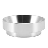 53mm Coffee Dosing Funnel Aluminum Alloy Magnetic Coffee Powder Dosing Ring Anti Flying Powder Receiving Ring Silver