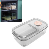 Transparent Rice Grain Storage Container Insect Proof Food Bucket Container with Flip Lid Measuring Cup 5KG Transparent White - Extra Image