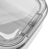Transparent Rice Grain Storage Container Insect Proof Food Bucket Container with Flip Lid Measuring Cup 5KG Transparent White
