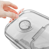 Transparent Rice Grain Storage Container Insect Proof Food Bucket Container with Flip Lid Measuring Cup 5KG Transparent White
