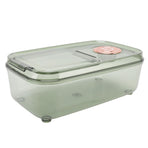 Transparent Rice Grain Storage Container Insect Proof Food Bucket Container with Flip Lid Measuring Cup 10KG Transparent Green