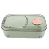 Transparent Rice Grain Storage Container Insect Proof Food Bucket Container with Flip Lid Measuring Cup 10KG Transparent Green