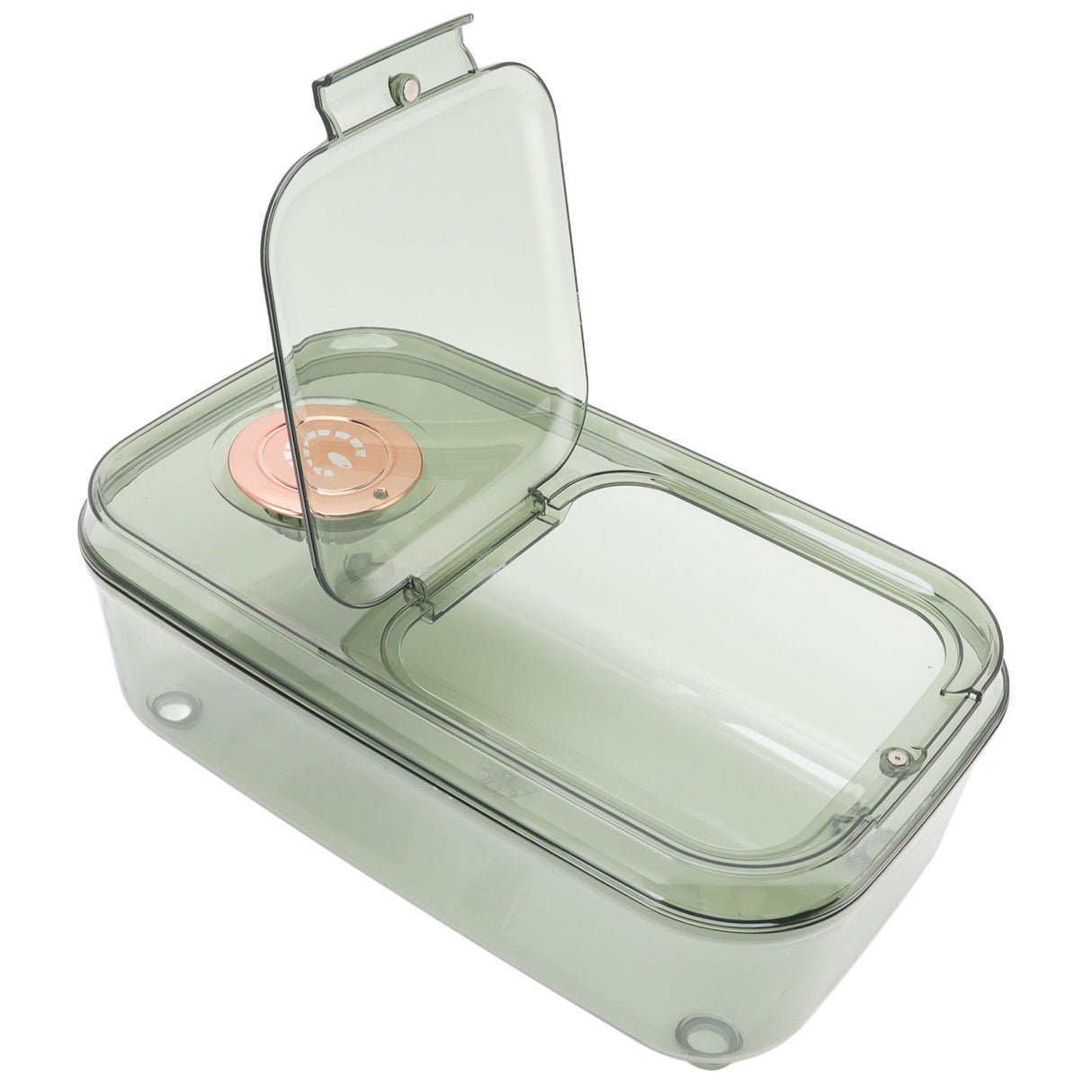 Transparent Rice Grain Storage Container Insect Proof Food Bucket Container with Flip Lid Measuring Cup 10KG Transparent Green