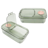 Transparent Rice Grain Storage Container Insect Proof Food Bucket Container with Flip Lid Measuring Cup 10KG Transparent Green