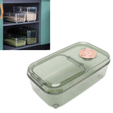 Transparent Rice Grain Storage Container Insect Proof Food Bucket Container with Flip Lid Measuring Cup 10KG Transparent Green