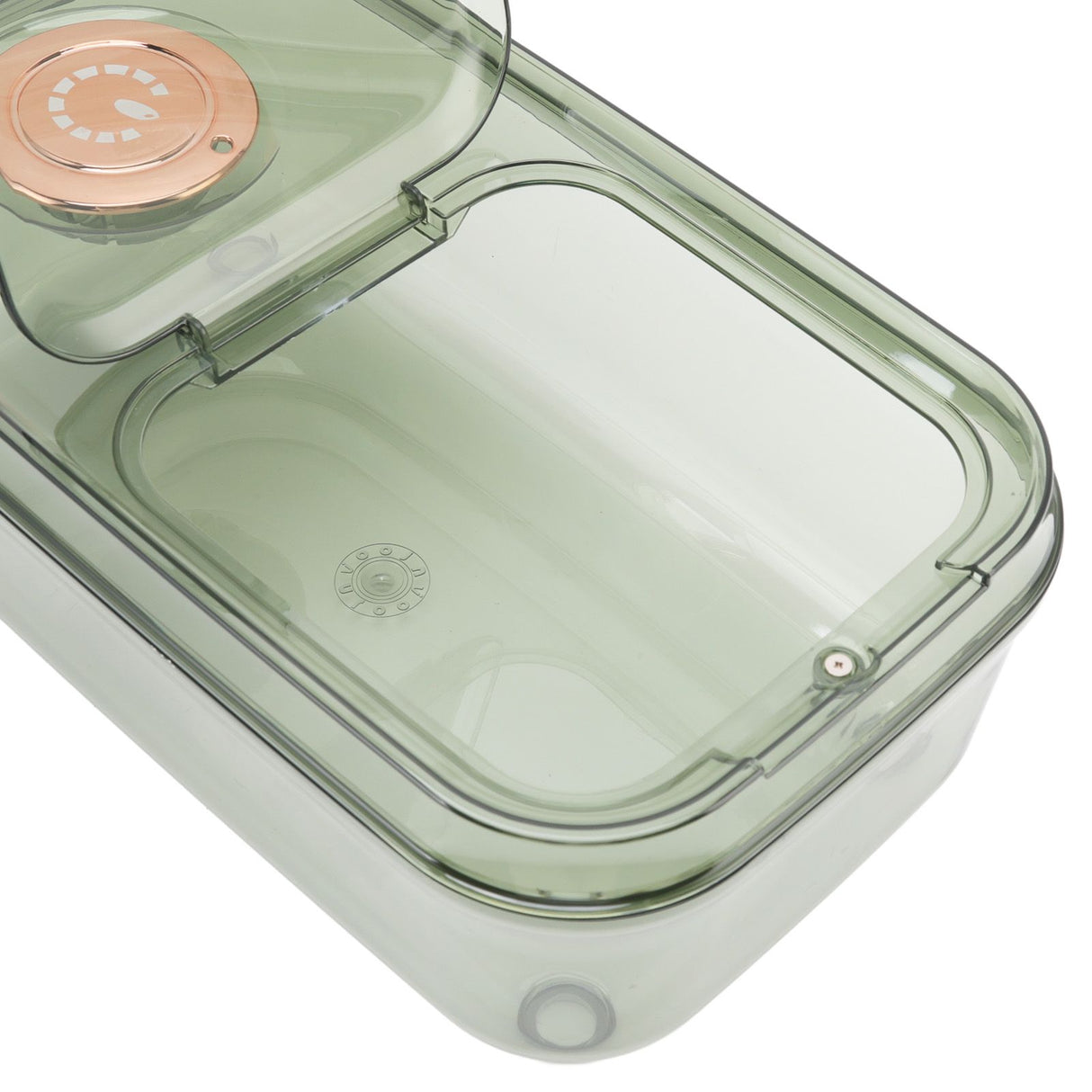 Transparent Rice Grain Storage Container Insect Proof Food Bucket Container with Flip Lid Measuring Cup 10KG Transparent Green