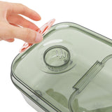 Transparent Rice Grain Storage Container Insect Proof Food Bucket Container with Flip Lid Measuring Cup 10KG Transparent Green