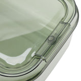 Transparent Rice Grain Storage Container Insect Proof Food Bucket Container with Flip Lid Measuring Cup 10KG Transparent Green - Extra Image