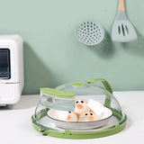 Microwave Food Anti Sputtering Cover High Temperature Resistant Food Heating Lid Freshness Keeping Lid Oil Proof Water Injection Diversion - Front View