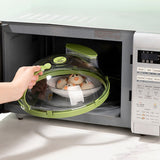 Microwave Food Anti Sputtering Cover High Temperature Resistant Food Heating Lid Freshness Keeping Lid Oil Proof Water Injection Diversion - 45-Degree Angle
