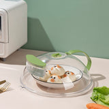 Microwave Food Anti Sputtering Cover High Temperature Resistant Food Heating Lid Freshness Keeping Lid Oil Proof Water Injection Diversion - Extra Image