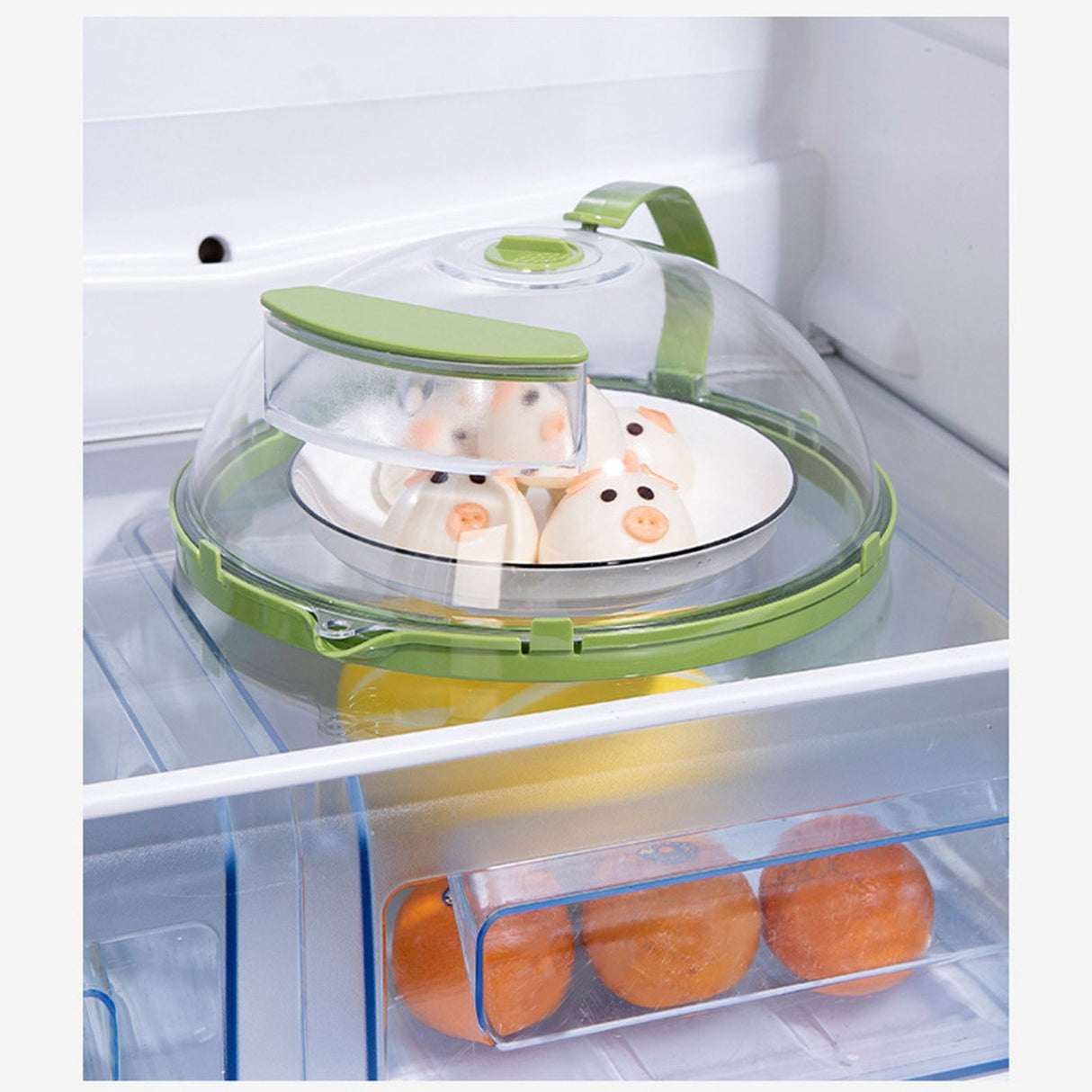 Microwave Food Anti Sputtering Cover High Temperature Resistant Food Heating Lid Freshness Keeping Lid Oil Proof Water Injection Diversion